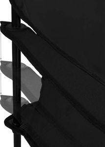 Springos Krzesło turystyczne składane wędkarskie czarne 9