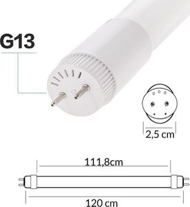 Świetlówka LUMIDO liniowa T8 18W 1650lm 6000K (27516-uniw) 5