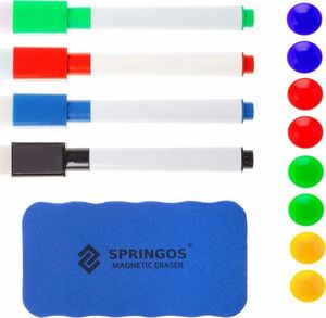 Springos Tablica magnetyczna suchościeralna 90x60 cm z zestawem akcesorii UNIWERSALNY 3