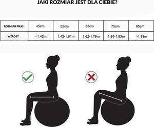 Springos Piłka do ćwiczeń FB0006 55cm niebieska 9