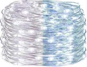 Lampki choinkowe Springos 20 LED biało-niebieskie 2