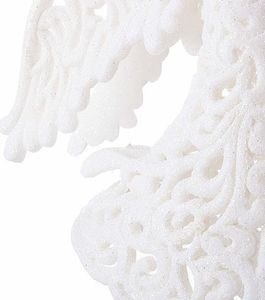 Springos Zawieszka choinkowa biały aniołek na choinkę 16,5 cm UNIWERSALNY 5