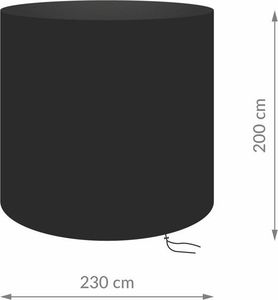 Springos Pokrowiec na fotel wiszący 230x200cm wodoodporny czarny UNIWERSALNY 11