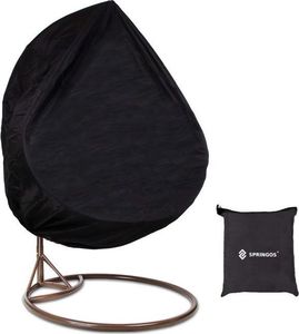 Springos Pokrowiec na fotel wiszący 230x200cm wodoodporny czarny UNIWERSALNY 3