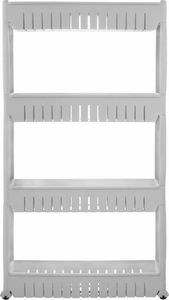 Springos Regał na kółkach 4-poziomowy szary 5