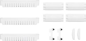 Springos Szafka łazienkowa mobilna regał na kółkach 3 poziomy biały UNIWERSALNY 4