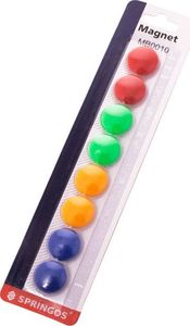 Springos Kolorowe okrągłe magnesy do tablic magnetycznych 8 szt. 2