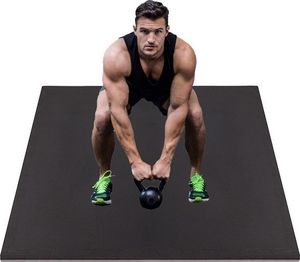 Springos Mata piankowa puzzle duża 100x100cm gruba 2cm treningowa mma judo do ćwiczeń czarno-szara UNIWERSALNY 11