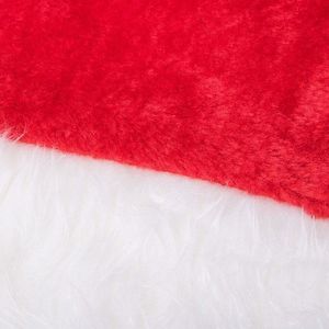 Springos Czapka mikołaja mikołajki czerwona pluszowa UNIWERSALNY 3