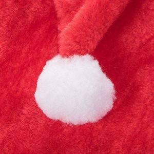 Springos Czapka mikołaja mikołajki czerwona pluszowa UNIWERSALNY 4