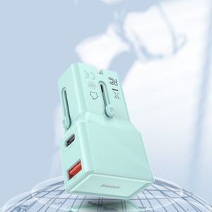 Ładowarka Baseus 1x USB-A 1x USB-C 3 A (BSU1628BLU) 12