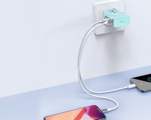 Ładowarka Baseus 1x USB-A 1x USB-C 3 A (BSU1628BLU) 10