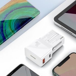 Ładowarka Baseus 1x USB-A 1x USB-C 3 A (BSU1627WHT) 13