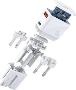 Ładowarka Baseus 1x USB-A 1x USB-C 3 A (BSU1627WHT) 6