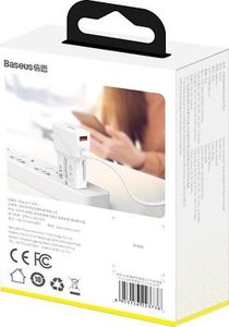 Ładowarka Baseus 1x USB-A 1x USB-C 3 A (BSU1627WHT) 8