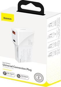 Ładowarka Baseus 1x USB-A 1x USB-C 3 A (BSU1627WHT) 9