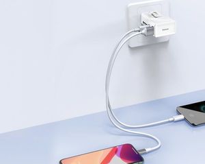 Ładowarka Baseus 1x USB-A 1x USB-C 3 A (BSU1627WHT) 10