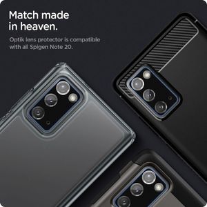 Spigen SZKŁO HARTOWANE SPIGEN OPTIK.TR CAMERA LENS GALAXY NOTE 20 BLACK 4