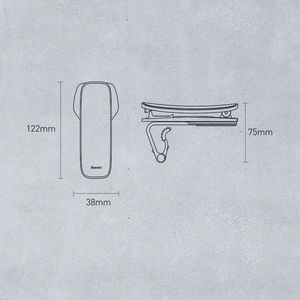 Baseus Uchwyt zaciskowy do samochodu Big Mouth Pro SUDZ-A0S 21