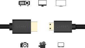 Kabel Ugreen HDMI Mini - HDMI 1.5m czarny (UGR449BLK) 4
