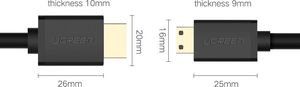 Kabel Ugreen HDMI Mini - HDMI 1.5m czarny (UGR449BLK) 10
