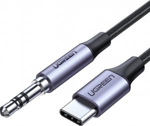 Kabel USB Ugreen USB-C - mini Jack 3.5 mm 1 m Szary (UGR440GRY) 1
