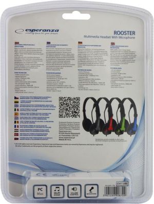 Słuchawki Esperanza Rooster  (EH158B) 5