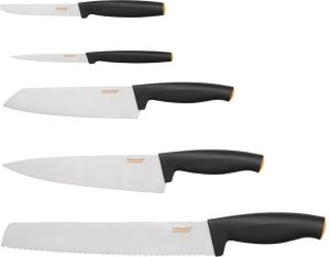 Fiskars Zestaw 5 noży w bloku białym Functional Form NEW (1014209) 2