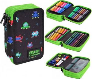 Piórnik Patio Piórnik trzykomorowy z wyposażeniem Coolpack Jumper 3 Pixels 1