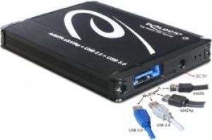 Kieszeń Delock SSD zewnętrzna mSATA multiport (ESATA/USB 3.0/POESATA) (42508) 1