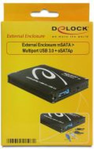 Kieszeń Delock SSD zewnętrzna mSATA multiport (ESATA/USB 3.0/POESATA) (42508) 2