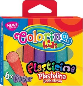 Colorino Plastelina Colorino 6 kolorów z brokatem 1