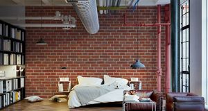 Muralo Tapeta Czerwona Cegła Efekt 3D 2