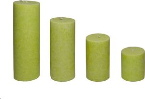 Adpal Świeca pieńkowa stearynowa limonkowa 20cm 2