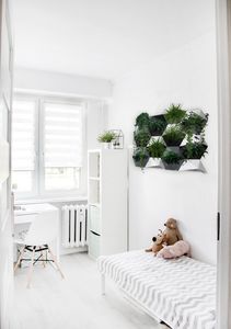 Tajemniczy ogród Doniczka modułowa na ścianę biała uniwersalny 5