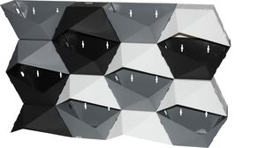 Tajemniczy ogród Doniczka modułowa na ścianę antracytowa uniwersalny 2