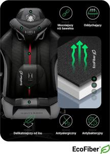 Fotel Diablo Chairs X-PLAYER 2.0 Normal Size Czarno-biały 14