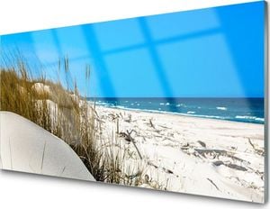Tulup Panel szklany do kuchni dekor Plaża Płytka 120x60 cm + KLEJ - 279480635 1