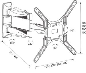 Libox Uchwyt ścienny LB-220 23'' - 55'' 2