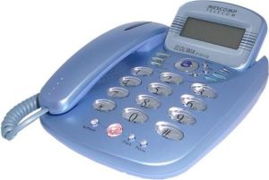 Telefon stacjonarny Mescomp Oliwia niebieska (GT-047V) 1
