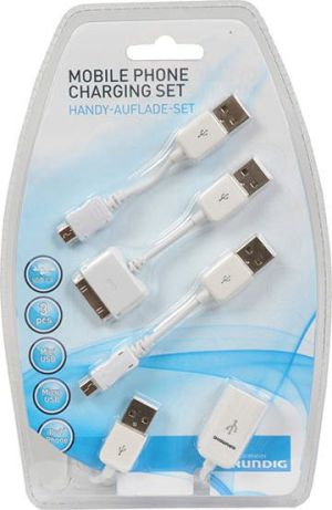 Kabel USB Grundig USB-A - USB-B Biały 1