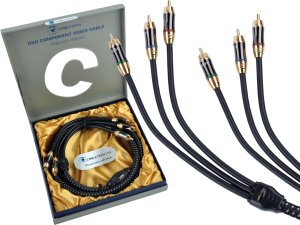 Kabel Cabletech RCA (Cinch) x3 - RCA (Cinch) x3 1.8m czarny (KPO3833) 1