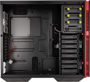 Obudowa In Win 707 USB 3.0 czarno czerwony z oknem (707 black/red) 3