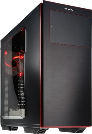 Obudowa In Win 707 USB 3.0 czarno czerwony z oknem (707 black/red) 1