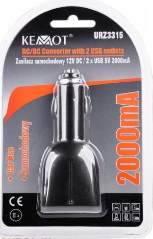 Ładowarka Kemot 2x USB-A 2 A  (URZ3315) 2
