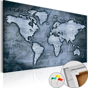Artgeist Obraz na korku - Szafirowy świat [Mapa korkowa] uniwersalny 1