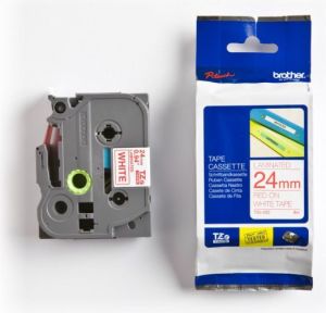 Brother Tapes TZe252 24mm white/red (TZE252) 1