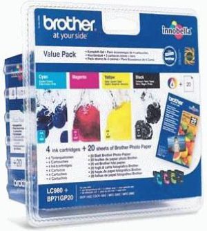 Tusz Brother tusz oryginalny LC-980 Value Pack 1