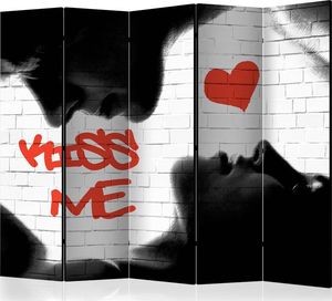 Artgeist Parawan 5-częściowy - Kiss me II [Room Dividers] uniwersalny 1