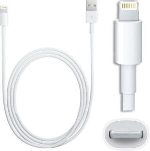 Kabel USB Foxconn USB-A - Lightning 1 m Biały (MD818ZM/A BULK) 1